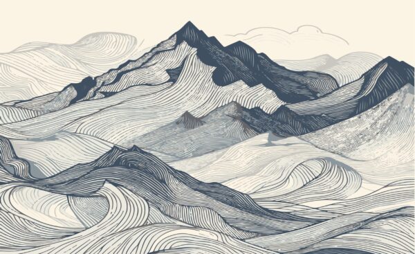 Papier peint Rythme des montagnes