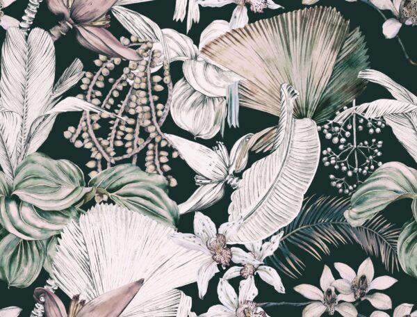 Papier peint Harmonie verte