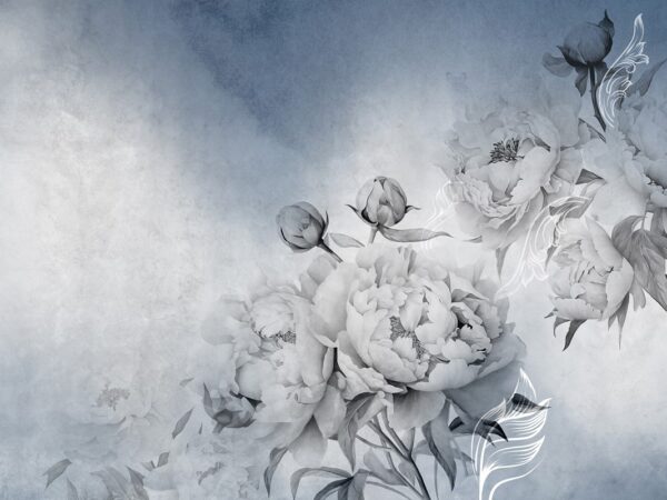 Papier peint Pivoine romantique