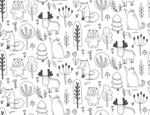 Papier peint Câlins en forêt