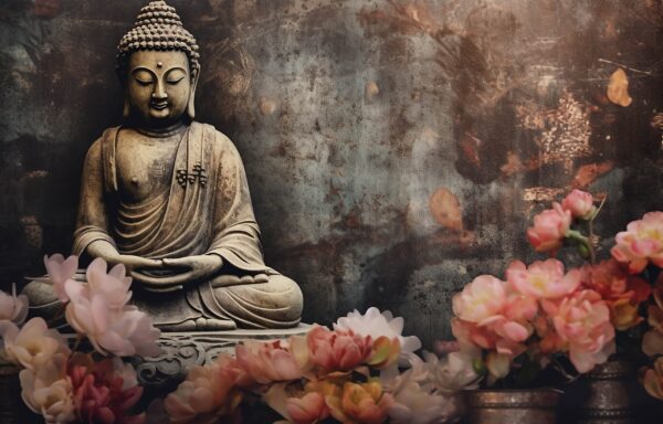 Papier peint Méditation des fleurs