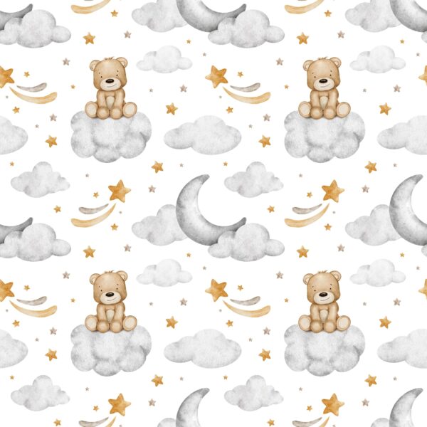 Papier peint Ours en peluche sur un nuage