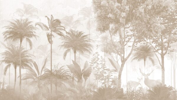 Papier peint Vert Gris