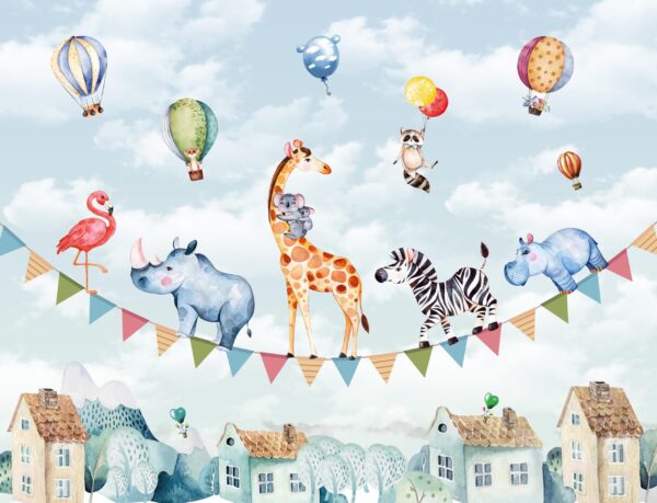 Papier peint Safari d'équilibre