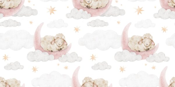 Papier peint Pays des moutons endormis