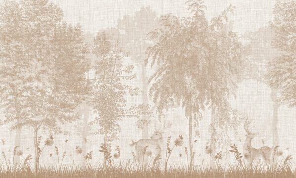 Papier peint Parmi les cerfs