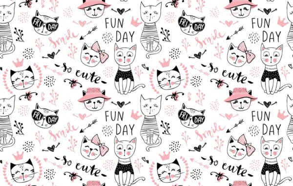 Papier peint Le monde joyeux des chats