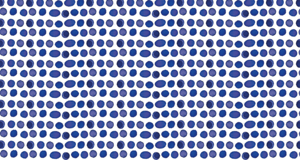 Papier peint Pois bleu marine