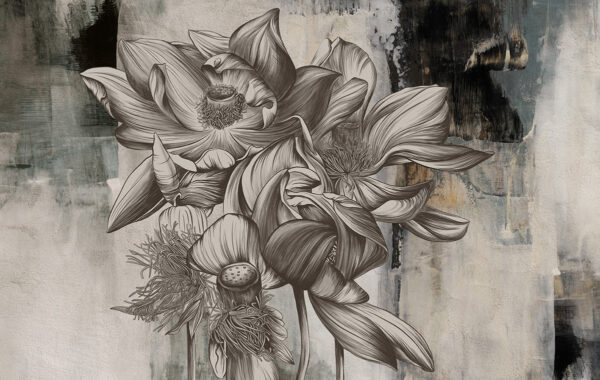 Papier peint Le silence des fleurs de lotus