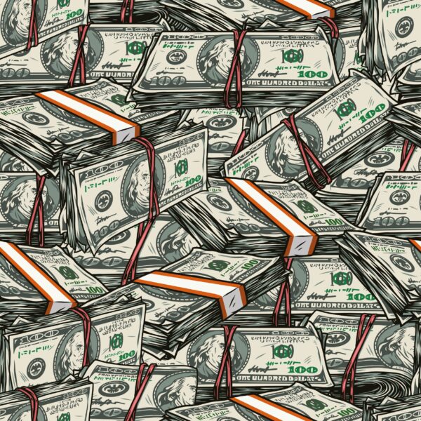 Papier peint Paquets de dollars américains