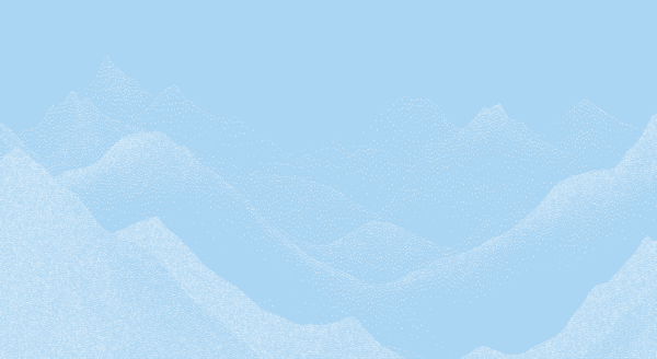 Papier peint Montagnes parsemées