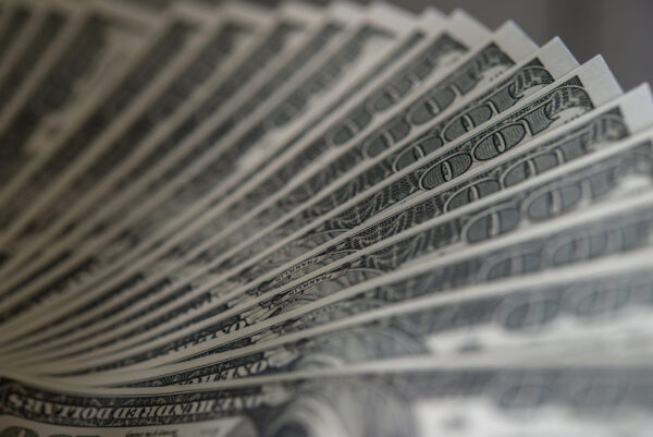 Papier peint Fan de dollars