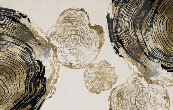 Papier peint Coffre d'or