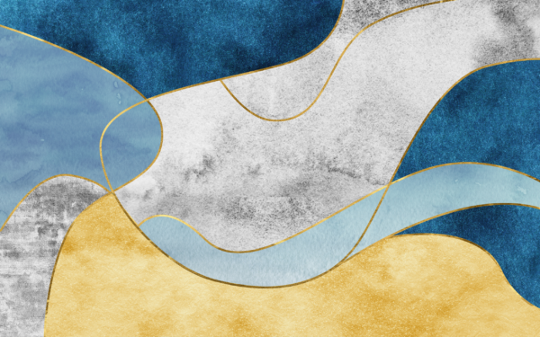 Papier peint Abstraction glamour bleue