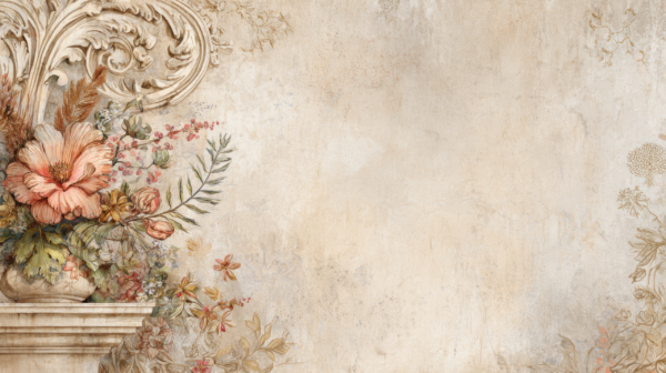 Papier peint Fleurs baroques