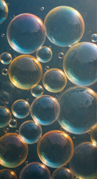 Papier peint Bulles dans les profondeurs