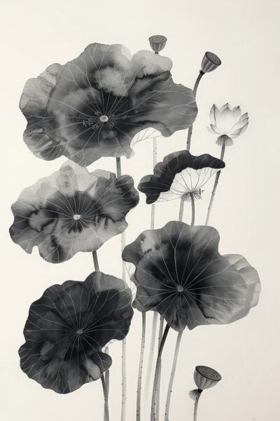 Papier peint Bouquet de fleurs sombres
