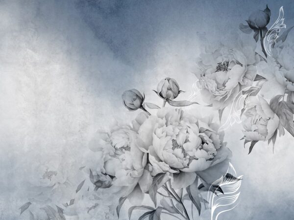 Papier peint Pivoine en fleurs