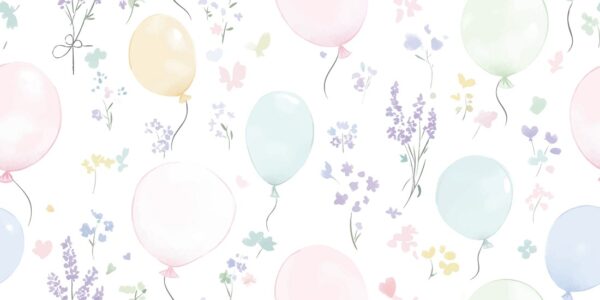 Papier peint Le monde pastel des ballons