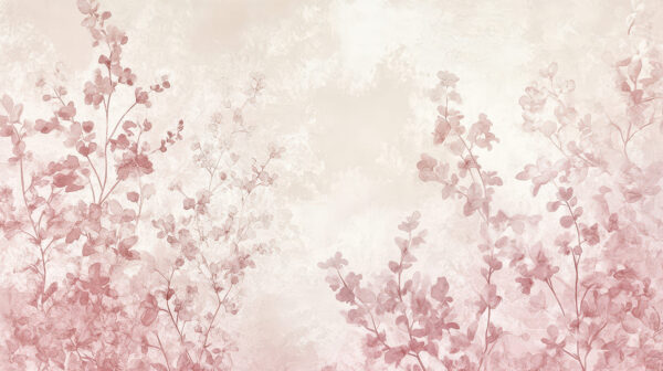 Papier peint Feuilles poudreuses