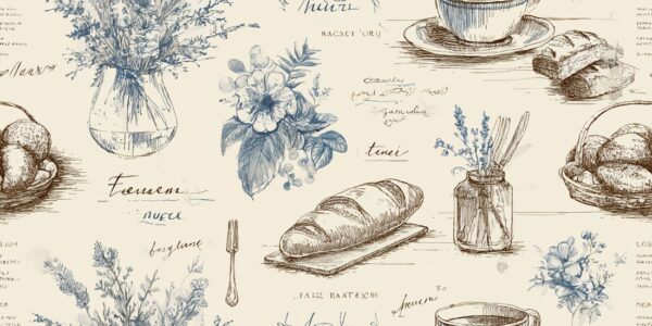 Papier peint Petit-déjeuner rustique