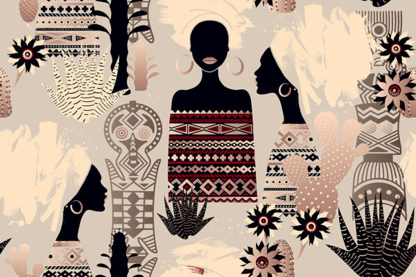 Papier peint Femmes africaines et modèles ethniques