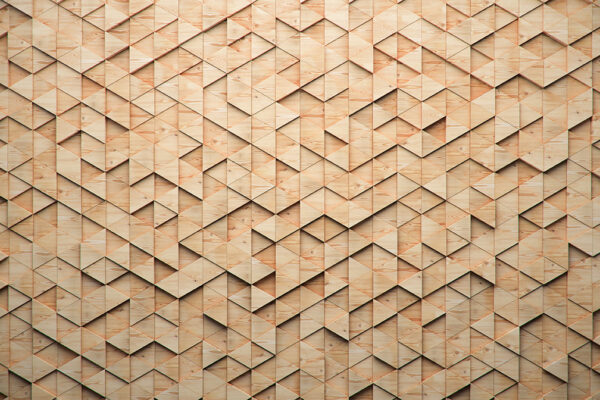 Papier peint Géométrie en bois 3D