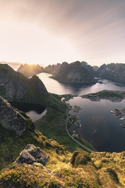 Papier peint Fjord d'Or