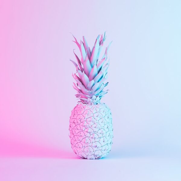 Papier peint Ombre Ananas