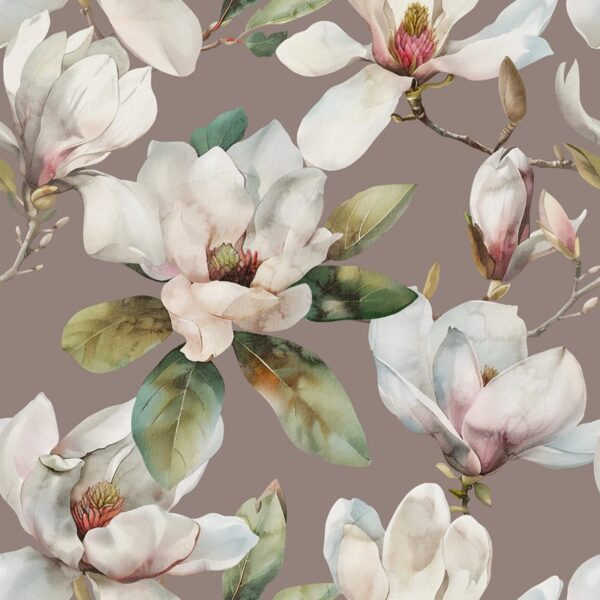 Papier peint Magnolias blancs