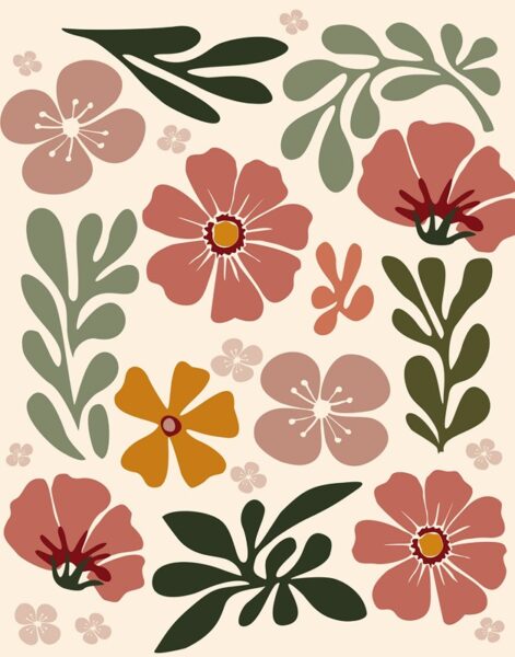 Papier peint Jardin bohème