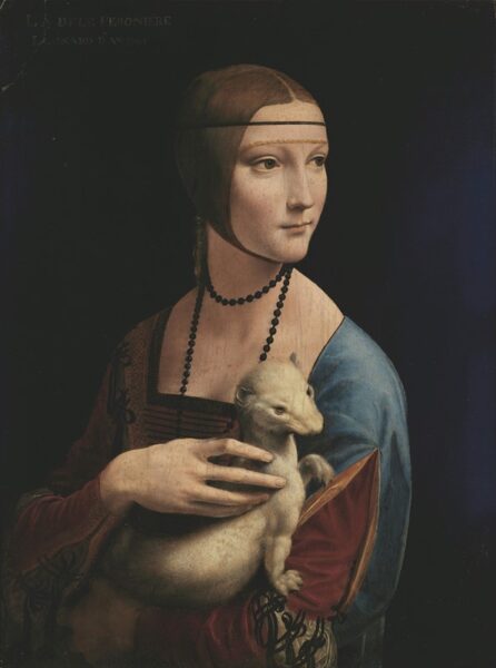 Papier peint Dame à l'hermine