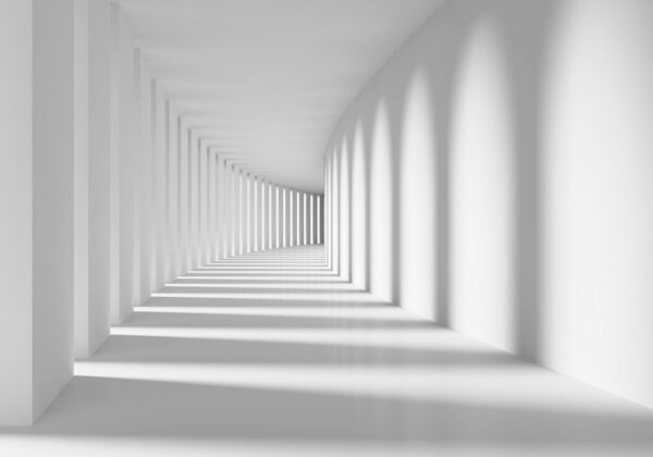 Papier peint Long couloir 3D