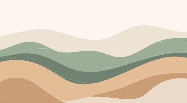 Papier peint Paysage ondulant