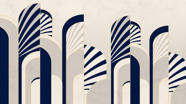 Papier peint Arches Art Déco