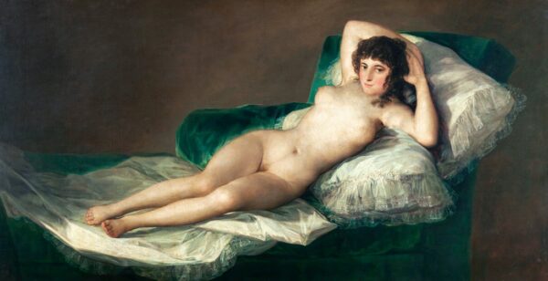Papier peint Maja nue