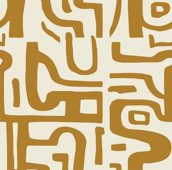 Papier peint Abstraction de moutarde