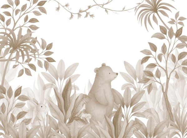 Papier peint Ours beige