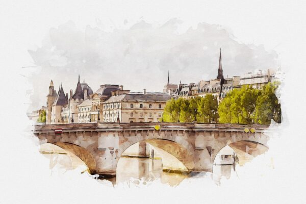 Papier peint Paris sur la Seine