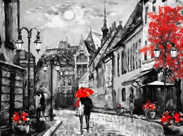 Papier peint Rue romantique