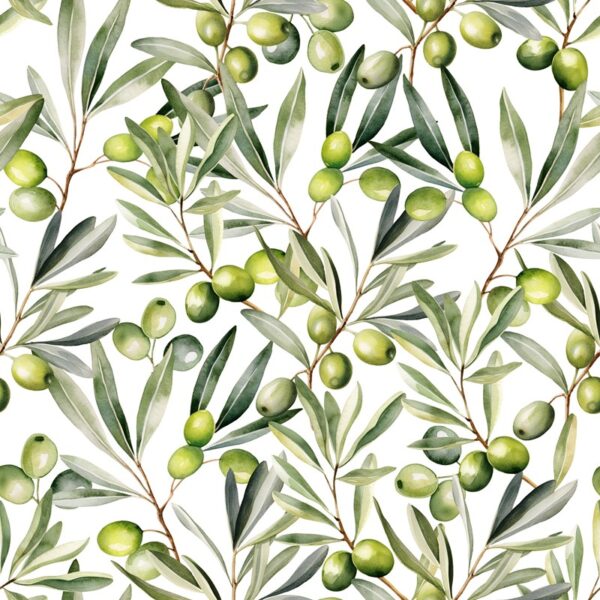 Papier peint Olives méditerranéennes