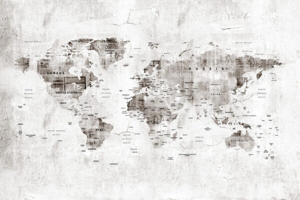 Papier peint Carte du monde industriel