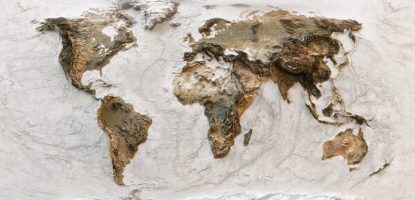 Papier peint Carte du monde 3D