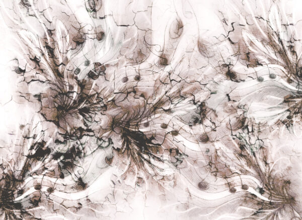 Papier peint Structure temporelle florale