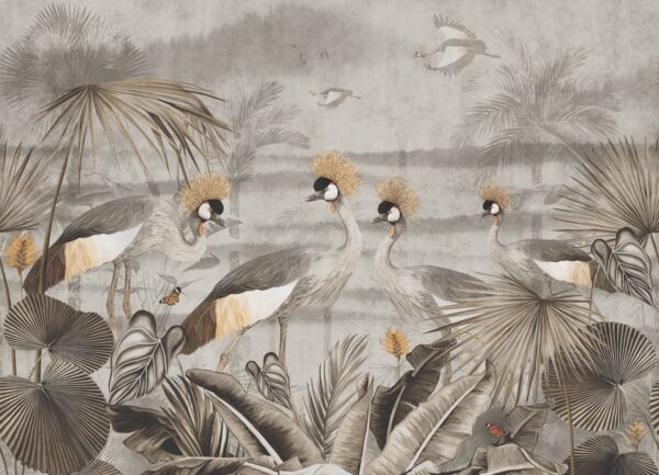 Papier peint Grues anciennes