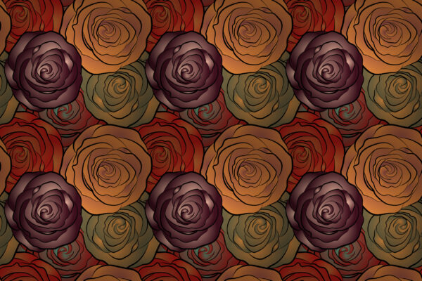 Papier peint Roses de velours