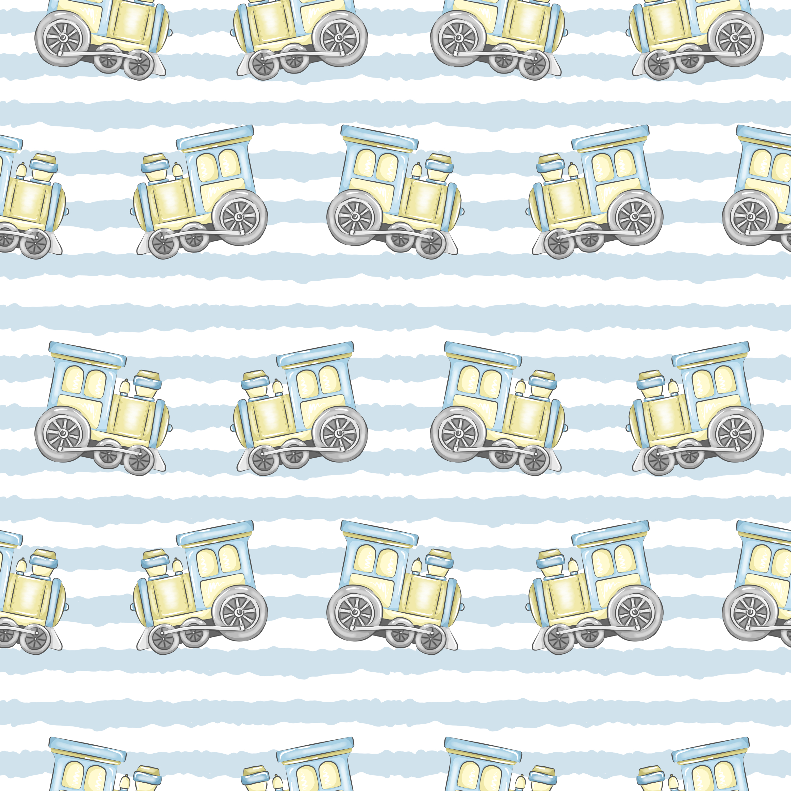 Seamless,Pattern,With,Stripe,And,Tracks,,Toys,,Transportation.,Print,For