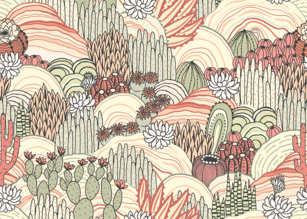 Papier peint Jardin du désert