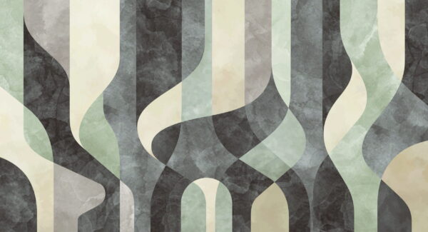 Papier peint Motifs géométriques rétro