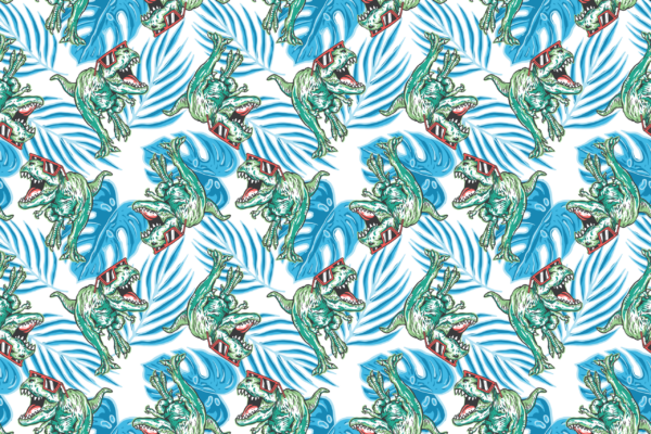 Papier peint Des dinosaures à lunettes